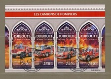 F102 DJIBUTI MEZZI TRASPORTO CAMION VIGILI DEL FUOCO POMPIERI