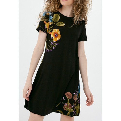 Abito shirt desigual nero - t-shirt,