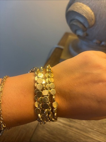 Bracciale multifila disco oro - multifila,