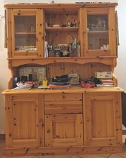 MOBILI CUCINA PER RUSTICO (UNA VETRINETTA, UNA CASSETTIERA CON ANTA, UN TAVOLO)