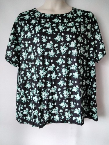 Shirt donna nera floreale - donna,