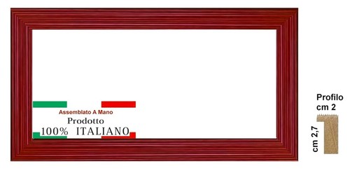 Cornice rossa cassetta - cornice, a