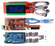 RAMPS 1.4 Set/Kit per Stampante 3D RepRap, Mega 2560, 5x DRV8825, 2004 LCD Ar...