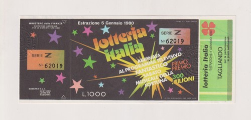 Biglietto lotteria italia - biglietto,