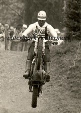 Fotografia originale, John Draper motociclista inglese (motocross) 1958