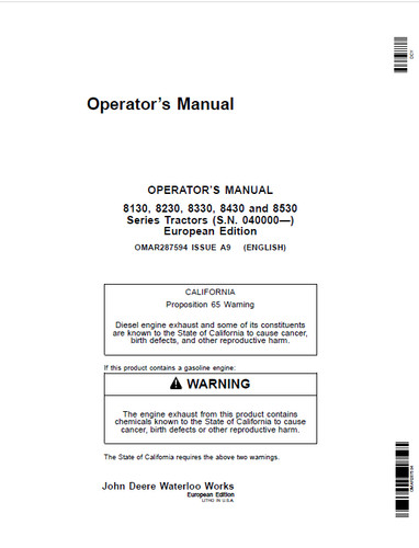 Manuale operatore trattore - operatore,