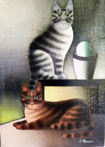 Quadro olio naif soggetto - ad,