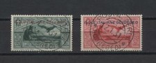 Colonie Egeo 1930 Virgilio Posta aerea 50c. e lire 1 usati firm. Raybaudi N3869
