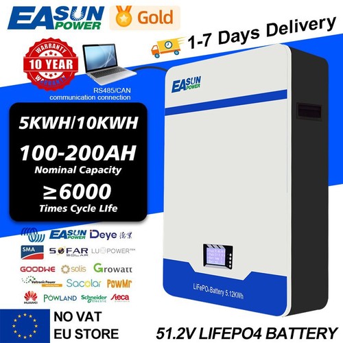 Easun 15kwh accumulatore - 15kwh, 51.2v