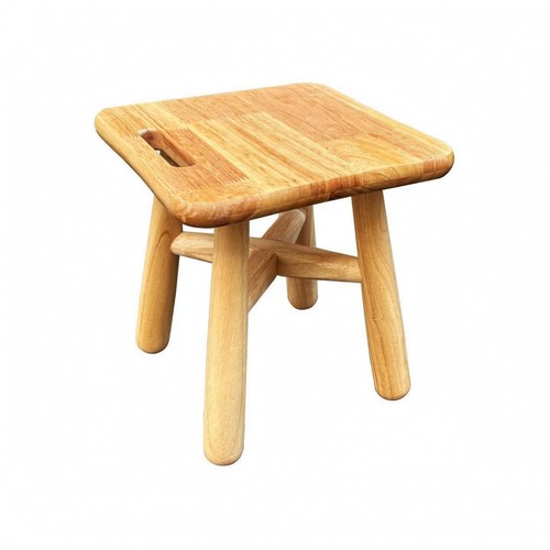 Sgabello quadrato legno - sgabello, in