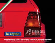 ADESIVO targhetta badge logo lancia delta HF evoluzione LA REGINA trunk baule