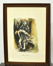 Stampa d'arte- Tratta da Madre vietnamita, Renato Guttuso- Quadro vintage XX Sec