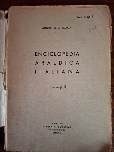Enciclopedia araldica italiana - araldica,
