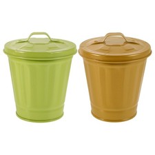  2 Pezzi Mini Pattumiera
