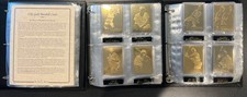 Set completo di 50 carte da baseball Danbury 1996 in oro 22kt con raccoglitore HOF