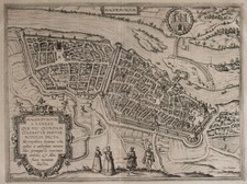 Magdeburgo mappa storica mappa