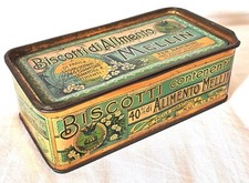 SCATOLA di LATTA LITOGRAFATA anni  '30-'40  Societa’ MELLIN d’ Italia - Milano