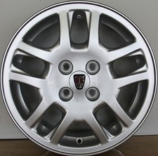 1 CERCHIO IN LEGA ROVER 200 5,5 X 15 " ORIGINALE SEMINUOVO VVX100010XXX SILVER