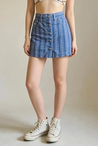 Minigonna onyx jeans vintage - minigonna,