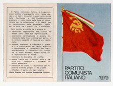 TESSERA POLITICA PCI  PARTITO COMUNISTA ITALIANO 1979