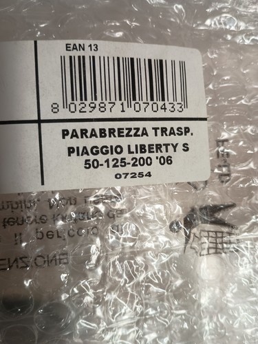 Parabrezza piaggio liberty - parabrezza,