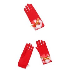Guanti progettati specificamente per costumi di Babbo Natale un accessorio diver