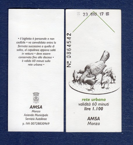 Biglietto ticket corsa - biglietto,
