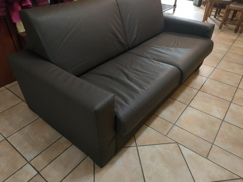Divano letto posti - posti, marrone