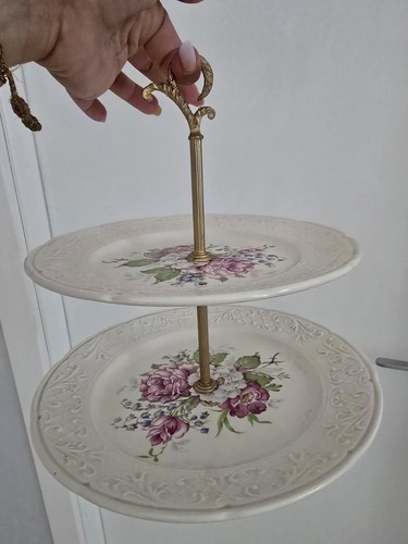 Alzatina vintage due piani - vintage,