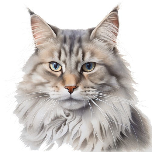 Adesivi gatto siberiano - 5,