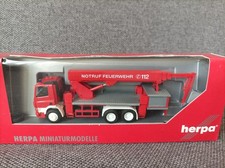 Herpa H0 1:87 in confezione originale: 045674 DAF CF 85 Ruthmann Steiger "Vigili del fuoco - chiamata di emergenza 112"