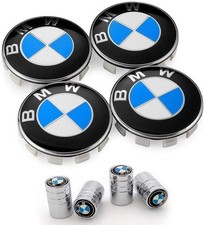 4 Tappi Coprimozzo 68mm Compatibili Per BMW Cerchi Lega Serie 1 2 3 5 6 7 M Z X