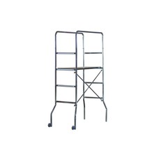 TRABATTELLO ACCIAIO ZINC TRIO 60X130XH188 CM