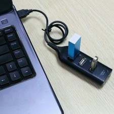 HUB USB 2.0 CON 4 PORTE CIABATTA MULTIPRESA SDOPPIATORE SPLITTER PC NOTEBOOK