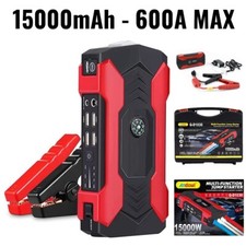 Booster Jump Starter 600A Avviatore Emergenza Batteria Auto Diesel Benzina Moto+