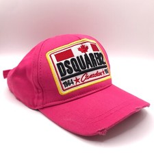 Dsquared2 Logo Canadian Baseball Cap 1964-1965 Pink Size-2 Small Cotton