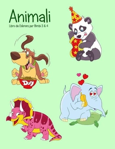 Animali libro colorare per - colorare,