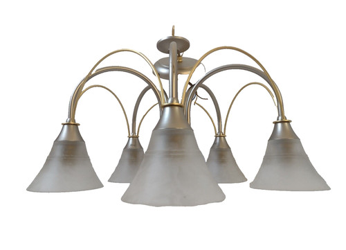 Lampadario vetro smerigliato - vetro,