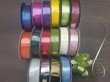 ROTOLO NASTRO POLIESTERE COCCARDA FIOCCO REGALO PACCO CONFEZIONE ADDOBBO 