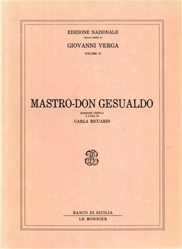 Verga giovanni mastro don - mastro,