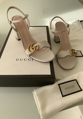Gucci marmont sandalo tacco - gg,
