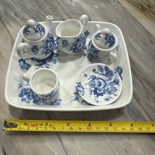 Southfields Mini Set da Tè Fine Bone China Blu Floreale