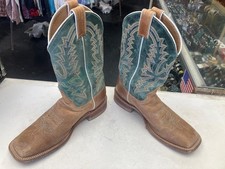 Womens Justin Turquoise