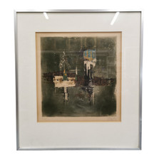 JOHNNY FRIEDLÄNDER acquaforte a colori 30x28 cm acquaforte incorniciata 118/135