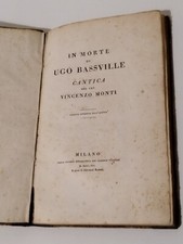 LIBRO ANTICO 1821. IN MORTE DI