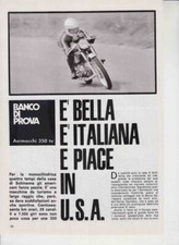 advertising Pubblicità-TEST MOTO AERMACCHI 350 TV 1972-MOTOITALIANE EPOCA