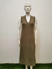 ZARA VESTITO  VESTITINO ABITO LUNGO DONNA TAGLIA M COLORE CACHI