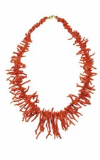 Collana Vintage Corallo Rosso