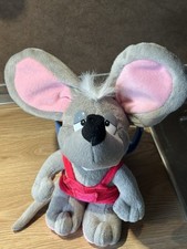 TOPOLINO DI PELUCHE GRIGIO E