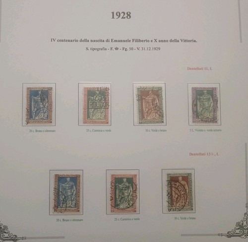 Francobolli regno 1928 - francobolli,